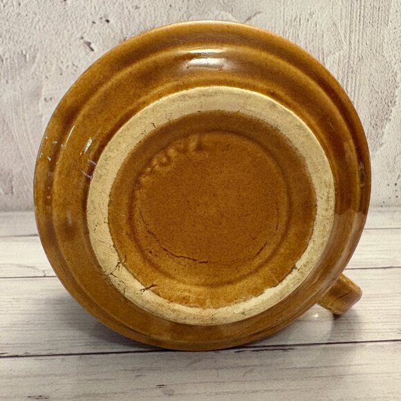 Vintage Retro 1970's Brown Stoneware Soup Crackers Japan Mug (SKU: 210MI) - Picture 6 of 9